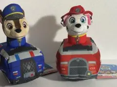 パウ・パトロール 出動！プルバックぬいぐるみ 2種セット