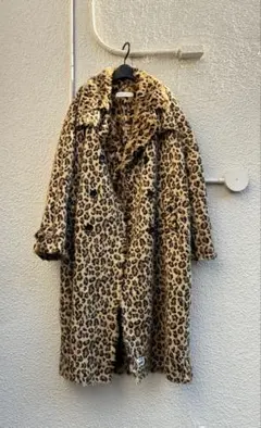 SHRIMPS フェイクファーコート Shrimps レオパード柄 フェイクファーコート - メルカリ