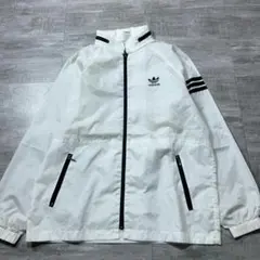 80s デサント製 Adidas アディダス ナイロンジャケット SS 白