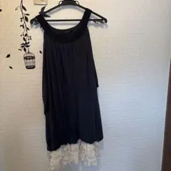 最終値下げ【メトリーゼ】ノースリーブワンピース ドレス グリーン系プリーツ 38