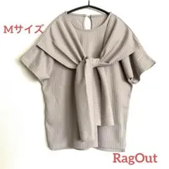RagOut フロントリボン リブ 半袖カットソー Mのサムネイル