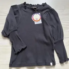 テータテート　ママコラボ　テレコボリュームTシャツ　フリル付きトップス 95