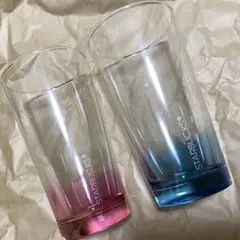 スターバックス　アイスグラス　ピンク　ブルー　ペア　2個セット