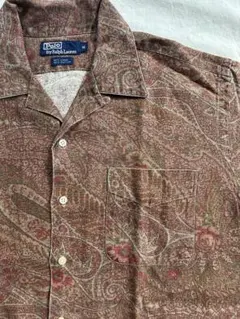 希少 90's ヴィンテージ ポロラルフローレン オープンカラーシャツ