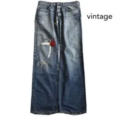 vintage repair grunge denim 1990s