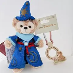 ディズニーシー限定　ダッフィー　ぬいぐるみバッジ　カラビナペットボトルホルダー￼