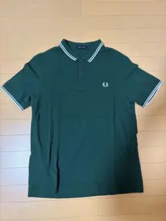 赤様　FRED PERRY ポロシャツ 襟付き グリーン&ホワイト Lサイズ 赤様 FRED PERRY ポロシャツ 襟付き グリーン&ホワイト Lサイズ - メルカリ