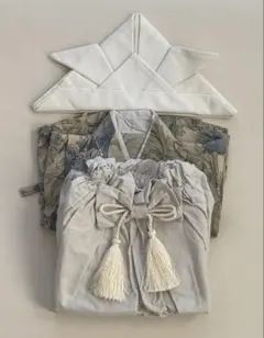【美品】ベビー袴 兜 3点セット オーダーメイド ハンドメイド 男の子 初節句
