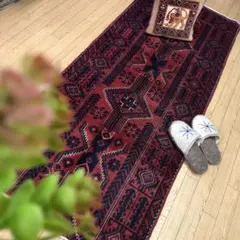 111×77cm パキスタン手織り絨毯 11/22 - メルカリ