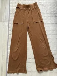 GU リブパンツブラウン Sサイズ