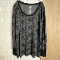 OP 花柄 長袖Tシャツ XXL/2XG薄手