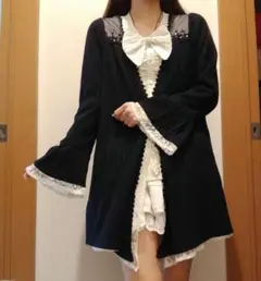 森ガール　axes femme　フェアリーグランジ　フリル　カーディガン