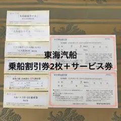 東海汽船 株主優待券セット 2026年9月30日までのサムネイル