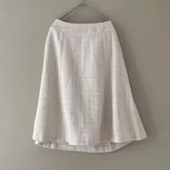 グラシア［L］新品タグ付◎清楚ナチュラル◎高級感◎ひざ下◎ツイードフレアスカートのサムネイル