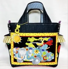 ロラライハリス　サイドポケット付き　トートバッグ