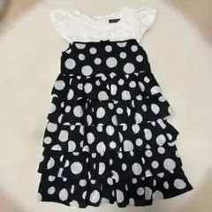 BeBe べべ ドット柄 ワンピース 130サイズ