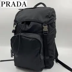 【✨美品✨】プラダ バックパック Re-Nylon 三角ロゴ ブラックのサムネイル