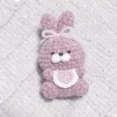 赤ちゃんうさぎ あみぐるみ キーホルダー