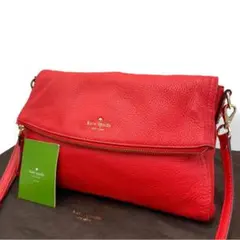 美品　ケイトスペード　ショルダーバッグ　サコッシュ　斜め掛け　レザー