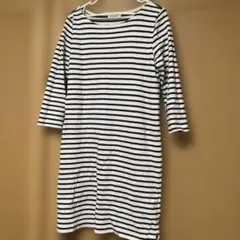 BEAUTY&YOUTH ボーダーワンピース 七分袖