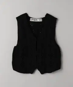 openYY Argyle Pointelle Knit Vest ニットベスト