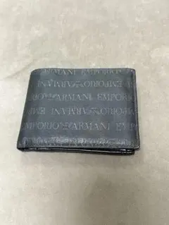 EMPORIO ARMANI 二つ折り財布 ブラックのサムネイル