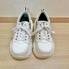 YOSUKE 厚底スニーカー　白　美品