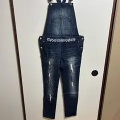 Rady ビジュー付き デニムサロペット