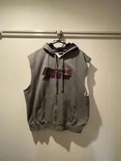 Harley Davidson フード付きベスト グレー