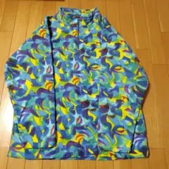 90年代 　フリース　総柄　カモフラ