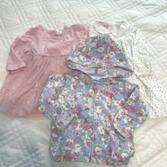 Ralph Lauren 花柄パーカー、GAPワンピース 3点セット