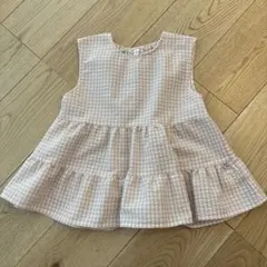 ギンガムチェック チュニック 120 西松屋