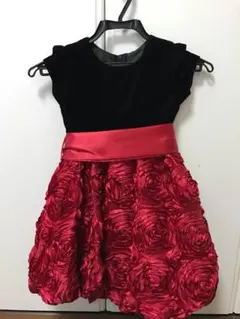 フォーマルドレス★4T(100〜110cm)赤黒★キャサリンコテージ