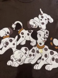 ダルメシアン　セーター　フランスパリ衣料　cote a cote PARIS茶色