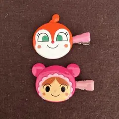 アンパンマン キャラクター 前髪クリップ 2点セット ドキンちゃん 赤ちゃんマン
