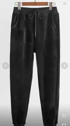 ベロアパンツ ジョガーパンツ