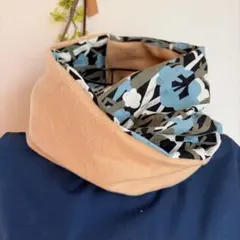 コットンスヌード　No.423　ねじれスヌード　つけ襟感覚　ハンドメイド