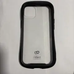 iFace iPhone用ケース クリア/ブラック
