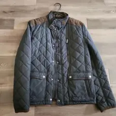 ZARA MAN ネイビー キルティングジャケット