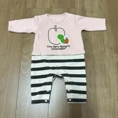 はらぺこあおむし　ピンク　カバーオール　70サイズ