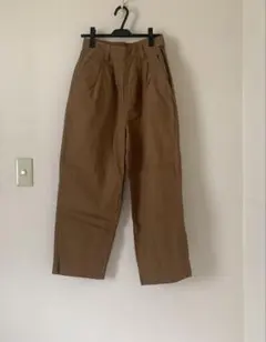 極美品/25ss】マーガレットハウエル ウールリネン ワイドパンツ 