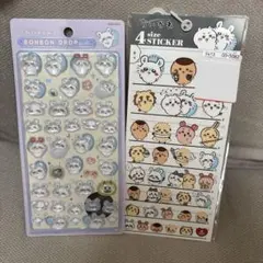 ちいかわ　ボンボンドロップシール モモンガ　シーサー　古本屋　ハチワレ　うさぎ