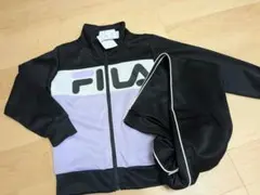 FILA ジャージ 黒・紫　パープル　140