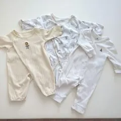 【gap /bebe 】ベビー服 ロンパース 3点セット 50-80cm