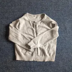 UNIQLO　グレーのニットカーディガン 130