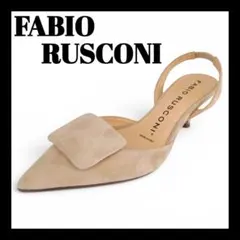 FABIO RUSCONI パンプス ポインテッドトゥ バックストラップ 39のサムネイル