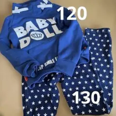 BABY DOLL フード付き長袖カットソーセット　120