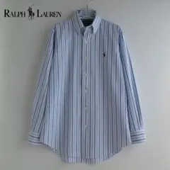 Ralph Lauren ラルフローレン ボタンダウン ストライプ長袖シャツ