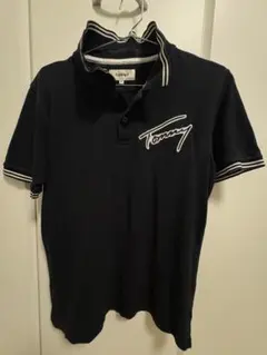Tommy ブラック ポロシャツ Mサイズ