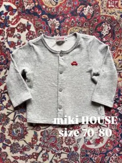 miki HOUSE カーディガン グレー 70〜80